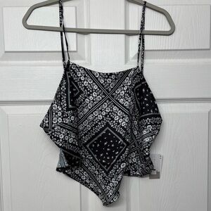 Handkerchief Crop Top BP. Plus size 2X
